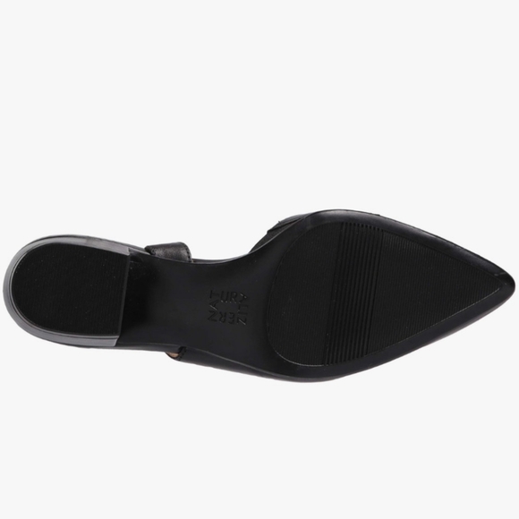 (SOLD) Genuine Leather Naturalizer Block Heel Slingback 'Banks' Black (US) 7.5M - Picture 3 of 8